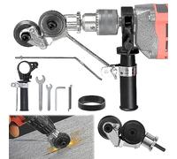 Cortadora de Chapa, Tijeras Eléctricas de Metal Cortador Eléctrico Rotary Cabezal de Cortador de Chapa de Metal Herramienta de Corte Accesorios para Cortar Placas de Aluminio Hierro Cobre