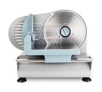 Cortadora de fiambre eléctrica para uso doméstico, ideal para cocina, rebanadora profesional de carne, charcutería, pan, verduras, jamón y queso. Grosor ajustable con precisión de 0 a 15 mm. Diámetr