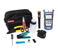 Cortadora de fibra 15pcs fibra óptica Fth Kit de herramientas DY-60C Medidor de potencia óptico de esclavitud de fibra 10km Vfl Tijeras Kevlar