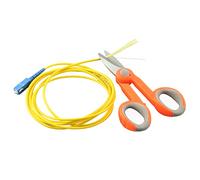 Cortadora de Fibra, 5pcs Cortador de Kevlar Herramientas/Corte cable fibra Tijeras resistentes a los deslizamientos acero Electricista