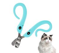 Cortadora de garras de gato, recortadora de garras de gatito de acero inoxidable, herramienta profesional de aseo para mascotas pequeñas de acero inoxidable, recortadora de garras antilesiones para