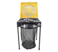 Cortadora de Hojas eléctrica de 60 W, 45 cm, 3 velocidades, con Bolsa recolectora Grande, Sistema de Corte de Cuchillas.