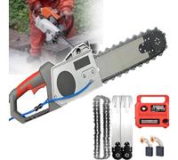 Cortadora de Hormigón Eléctrica - Motosierra Eléctrica para Hormigón 5800W/6500W, Incluye 2 Cadenas de Diamante, 2 Escobillas De Carbón, Cortadora de Muros Manual para Paredes de Ladrillo