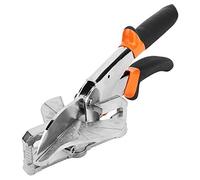 Cortadora de Ingletes, Tijeras para Canaletas Multifunción de Acero Cizalla Cortadora de ángulo Ajustable con Hoja de 100 Mm de Longitud para Cortar Madera Blanda, Plástico, PVC Y Más