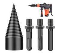 Cortadora De Leña Manual, Cortadora De Leña, Taladro Cónico De 38 Mm Con 3 Varillas De Conexión Para Taladro, Para Cortar Y Taladrar Madera