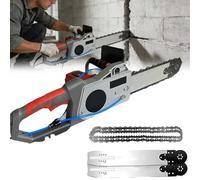 Cortadora De Muro Con Cadena De Diamante, Motosierra Portátil Sin Escobillas, Equipada Con 2 Cadenas/2 Placas Guía, Adecuada Para Cortar Granito, Hormigón, Mármol, Pavimento Y Mampostería. 350