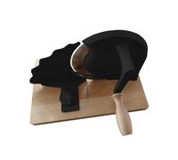 Cortadora de Pan Máquina Rebanadora Manual Accesorios Portátiles Ajuste de Grosor Limpieza Sencilla Material Adecuada para Panadería, Negro