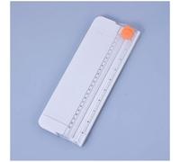 Cortadora de papel, cizalla fotográfica, portátil, pequeña, A4, cortadora de papel manual, cortadora de papel for facturas y etiquetas.(White)