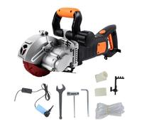 Cortadora De Pared Eléctrica 133mm, Ranura Hormigón Acero, Sierra Circular, Herramienta Construcción robusta