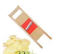Cortadora de patatas - Cortadora de verduras, Cortador ondulado manual, Mandolina moleteada de acero inoxidable | Cortador de patatas fritas moleteado para utensilios de cocina caseros