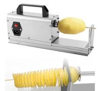 Cortadora de patatas eléctrica comercial 3 en 1, cortadora de patatas en espiral, cortadora de patatas Twister, cortadora de rodajas más gruesas para patatas, zanahorias y manzanas