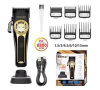 Cortadora de pelo Kemei 2373 para peluquero, cortadora de pelo inalámbrica profesional, Máquina para cortar cabello eléctrica para hombres, Motor magnético de 8800RPM KM-2373NOBOX