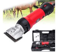 Cortadora de pelo profesional de caballo eléctrico 6 velocidades ajustables, kit de aseo de animales eléctrico profesional portátil