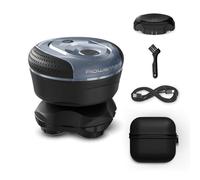 Rowenta Afeitadora de Cabeza Barber Experience 5 cabezales con cuchillas de recubrimiento de titanio, apura hasta 0,1 mm, autonomía de 80 min, resistente al agua, cuchillas flexibles, neceser de viaje