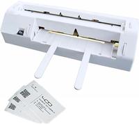 Cortadora De Tarjetas De Visita Máquina Encuadernadora Automática, Cortadora De Papel De Oficina De 300 G, Se Puede Ajustar, for Ropa De Negocios/Invitaciones/Membresías/Tarjetas De Palabras