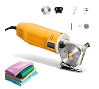 Cortadora de tela rotativa eléctrica de 70 mm con cuchilla manual for ropa, alfombras y cuero multicapa de menos de 25 mm.