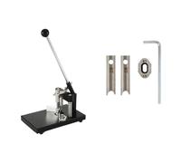 Cortadora de Troqueles Manual Máquina cortadora de esquinas redondeadora R4 R6 R8 R10 R13mm, cortador papel resistente, punzón con dispositivo sujeción, Metal acero A3(Machine with 2xR7)