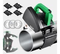 Cortadora De Tubos Automática De 1000W Con 3 Cuchillas De Precisión, Cortadora De Tubos Eléctrica De Acero Inoxidable De 15-220mm Para Cobre, Latón Y PVC, Plomería De Servicio Pesado