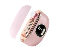 Cortadora de uñas eléctrica, cortador automático ajustable, pantalla digital de 3 velocidades, recargable, LED, con almacenamiento de sobras, para adultos, manicura y