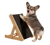Cortadora de uñas para perros - Rampa ajustable con superficie de papel esmerilado | Almohadilla de rascado para perros - Para casa, salón, cocina, apartamento, esquina, área de juego, solo