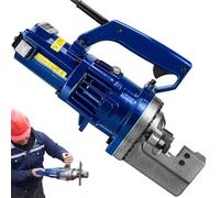 Cortadora de varillas hidráulica eléctrica portátil de 1250 W. Corta varillas de 4 a 20 mm en tan solo 3-3,5 segundos. Alta velocidad, eficiente y duradera para construcción, bricolaje y met