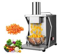 Cortadora De Verduras Eléctrica Comercial 200W Cortadora De Verduras Cortadora Automática De Cebolla Cortadora De Papas Procesador De Alimentos Máquina Cortadora De Frutas Con Cuchillas De 6