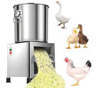 Cortadora De Verduras Eléctrica Profesional, Cortadora Para Alimento De Aves, Diámetro Grande De Entrada De 30 Cm, 3500 Rpm, Con 4 Cuchillas De Acero Inoxidable, 75-150 Kg/Hora(1000w)