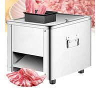 Cortadora eléctrica de carne, cortadora de carne de acero inoxidable de 850 W, cortador multiusos para pollo, pescado y carne de res, trituradora de 3,5 mm y dados