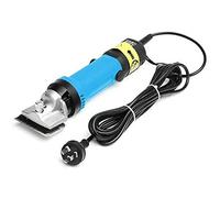Cortadora eléctrica de crin de caballo con cable de 5 m, suministros para mascotas de ganado de granja, recortadora para perros grandes y medianos, animales de camello de caballos resistentes, azul