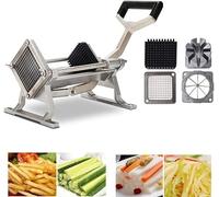 Cortadora eléctrica de verduras, cortadora de verduras eléctrica, cortadora de patatas fritas extra resistente, cortadora de patatas de acero inoxidable, cortadora comercial de verduras, frutas y ce