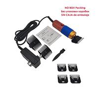 Cortadora eléctrica profesional de alta potencia de 200 W CA for mascotas, cortadora de caballos, conejos, gatos, perros, afeitadora, recortadora de aseo de animales (Color : NO BOX 4pcs Blades)