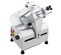 Cortadora eléctrica profesional de carne y fiambres - Motor cobre 210W, cuchilla desmontable 220mm - Grosor 0-12mm, protección infantil - Uso doméstico/comercial - Semiautomática YF-B200B, enchufe