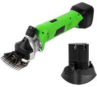 Cortadora inalámbrica portátil para mascotas, ganado, ovejas, tijeras, juego eléctrico portátil, 13 dientes, batería de litio recargable integrada, lana en ovejas, cabras, ganado y otras granjas