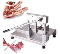 Cortadora manual de carne de costillas, máquina de corte de carne de acero inoxidable, fácil de limpiar, sierra de hueso de carne multifunción para uso comercial y doméstico