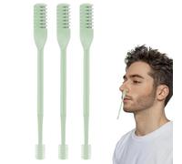 Cortadora manual de cerdas de nariz - 3 herramientas de aseo de doble cabezal, recortadora giratoria de 360 grados, detalle profesional de oreja | Precisión segura para mujeres y hombres, kit de