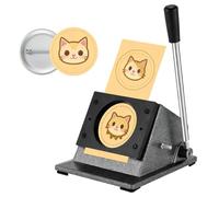 Cortadora manual de papel para botones circulares, máquina para crear insignias gráficas con mango largo, troqueladora y perforadora redonda, máquina para crear botones(44mm(1.73in))