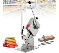 Cortadora manual portátil de salchichas, máquina de sellado de alimentos para envasar frutas, verduras y salchichas, capacidad de 150-200 clips para bolsas de plástico