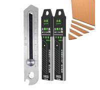 Cortadora Multiusos - Bloqueo Deslizante Multifuncional - Cúter De Acero Inoxidable Para Manualidades - Para Estudiantes Jóvenes Adultos Profesionales Alfombras Papel Cuerda Y Embalajes