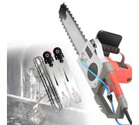 Cortadora Muros Eléctrica Cadena Diamantada,Motosierra Para Hormigón 480 | Cortadora Pared Portátil Con Cadena Diamante,Supresión De Polvo Con Alimentación De Agua,2 Cadenas/2 Guías,Para Granito