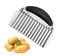 Cortadora ondulada para verduras,Cortadora de patatas ondulada - Cortador de verduras ondulado de acero inoxidable de mano - Herramienta de corte de patatas onduladas para utensilios de cocina para do