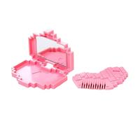 Cortadora para puntas dobles | Peine cortafrange con espejo | Cortador para puntas dobles en forma de corazón, para el cuidado personal diario mantenimiento rápido en casa y de viaje