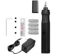 Cortadora ultrasónica portátil de 30 W, cortadora de cuchillas ultrasónica de 40 kHz con 40 cuchillas de repuesto, para cortar modelos impresos en 3D, acrílico, madera, PVC, plástico y tela, cuero