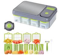 Cortadora Y Picadora De Verduras,Rebanadora Cocina MultifuncióN,Cortador Alimentos Multifuncional Con Cuchillas Acero Inoxidable,Rallador Queso Juliana Para Verduras,Para Ensalada,Cebolla(43*13.5*30cm