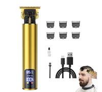Cortadoras de pelo- cortapelos eléctrico inalámbrico, afeitadora recargable barba | Recortadora eléctrica Zero Gapped Edgers, Hair Cutting Kit Guide Combs Digital Display for Mens Home Cuidado