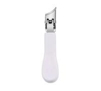 Cortadoras de uñas biseladas resistentes de acero inoxidable, diseño antimosca, mandíbula ancha para uñas gruesas y corte preciso