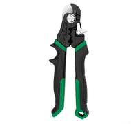 Cortadores de alambre resistentes de 7 pulgadas de tamaño con cuchillas de acero al carbono endurecido para cortes limpios y precisos en cables eléctricos y de acero equipados con agujeros de crimpado