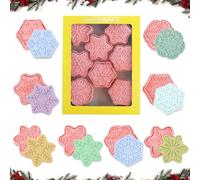 Cortadores de Galletas 3d Navidad, Dwafill Cortador Galletas Navideñas, Cortadores Galletas Niños, Haciendo Galletas Navideñas con Mi Hija (X)
