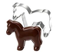 Cortadores de Galletas con Formas | Formas De Caballo De Acero Inoxidable Reutilizables - Moldes Para Hornear Del Año Del Caballo 2026 - Para Decorar Postres y Pasteles, Hornear en Casa para Principia