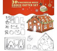 Cortadores de Galletas de 430 Acero Inoxidable, FantasyDay Juego de 28 Navidad Diversas Formas Moldes Galletas Cookie Cutter Reposteria Utensilios para Pasteles, Pastel, Fondant, Galletas y Donas