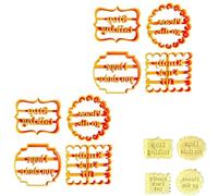 Cortadores de galletas ofensivos, moldes para galletas con malas palabras inapropiadas, mod de galletas vulgares y groseras, herramientas divertidas para repostería y cortador (2Set)